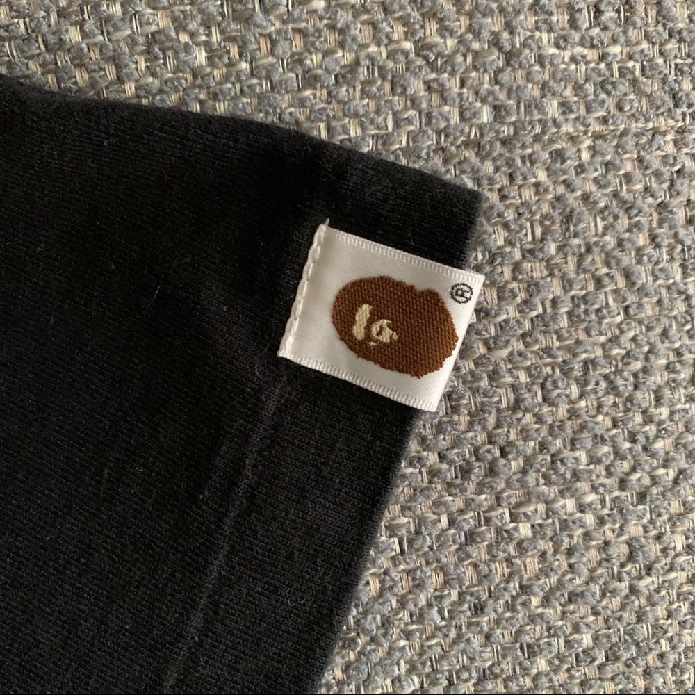Bape Script Logo Tee In Black - image 4